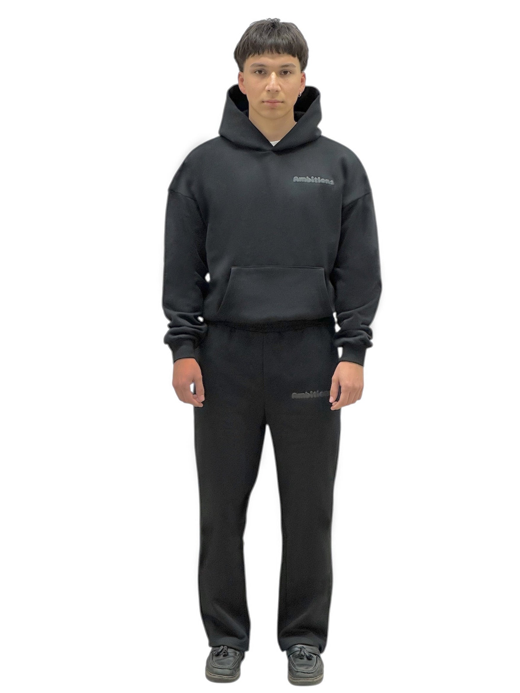 OPEN LEG JOGGER BLACK