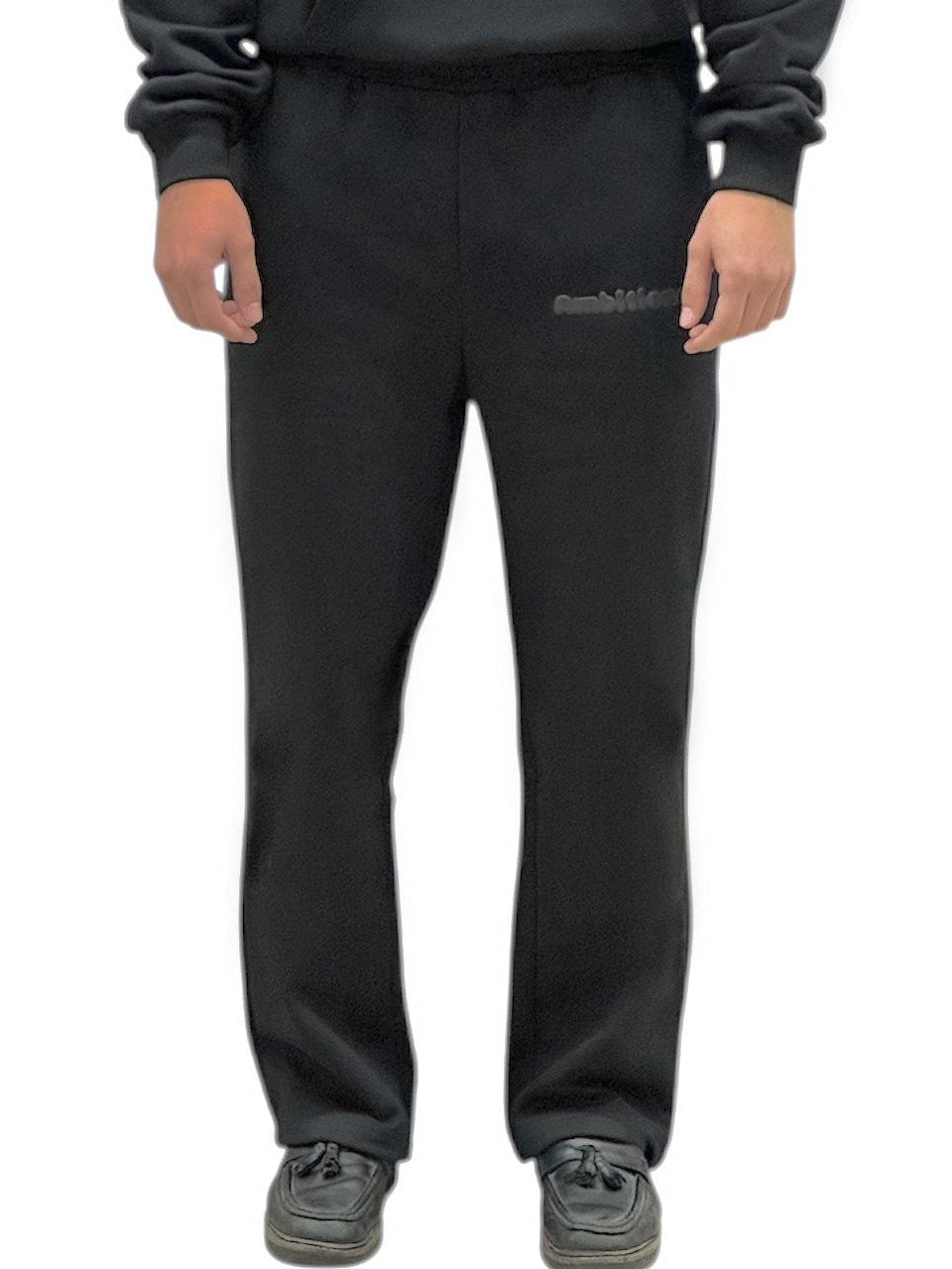 OPEN LEG JOGGER BLACK